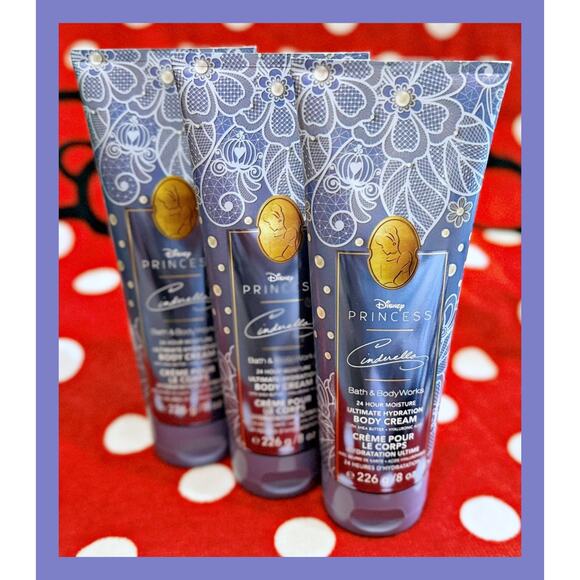 Bath & Body Works DISNEY PRINCESS Cinderella Ultimate Hydration Body Cream x3 - Picture 3 of 4